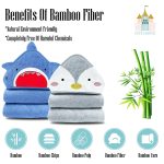 Cute Castle 2 Pack Bamboo Hooded Baby Towel 8 Washcloths - Soft Bath Towel for Bathtub for Newborn, Infant - Ultra Absorbent, Natural Baby Stuff for Boy and Girl (Lovely Elephant, Happy Bird) - Image 5